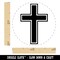 Cross with Outline Christian Self-Inking Rubber Stamp for Stamping Crafting Planners